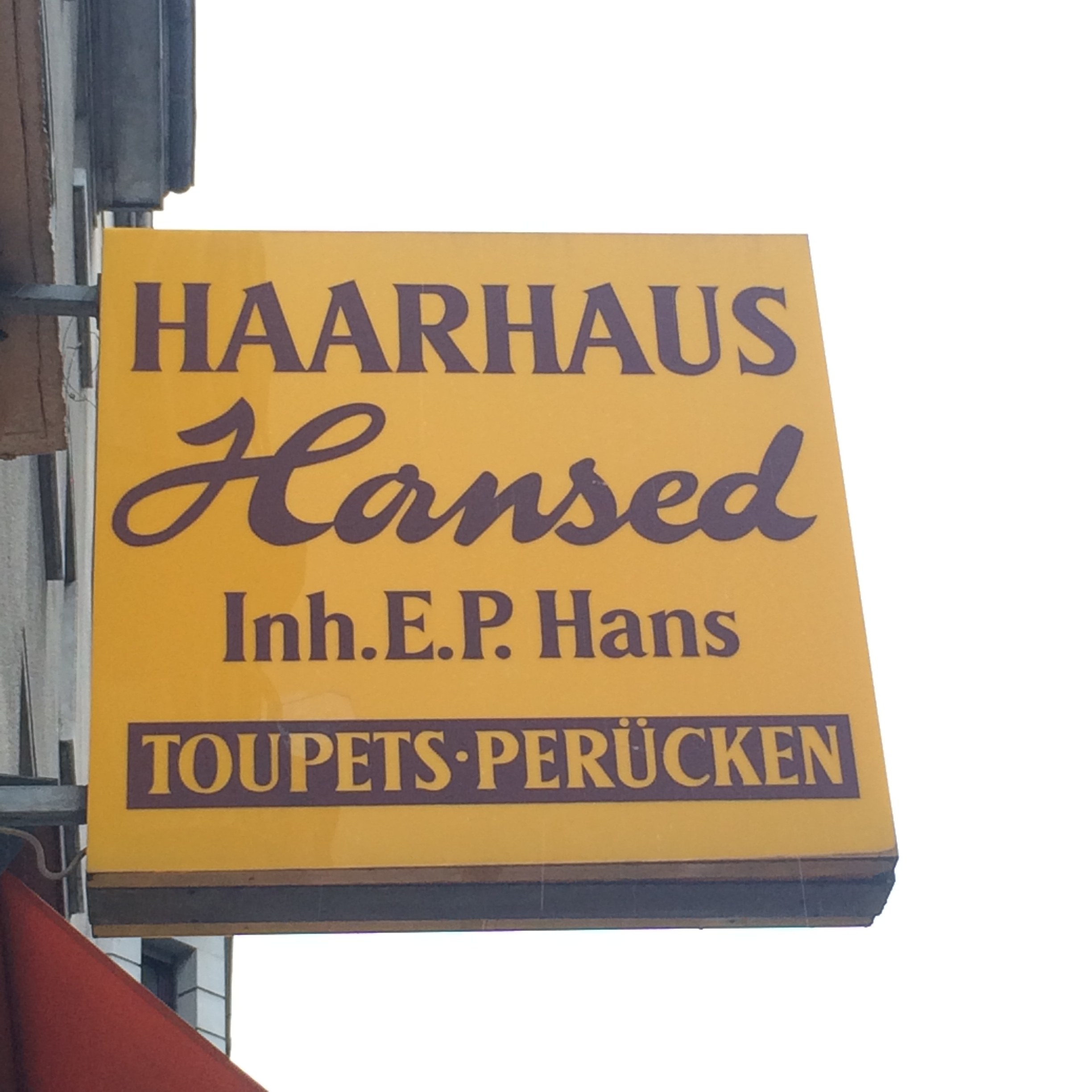 Haarhaus Hansel - Friseursalon Werbeschild